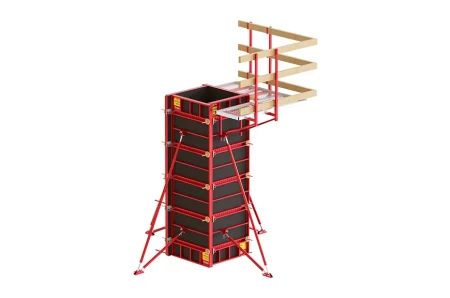 Use of Steel Formwork for Column