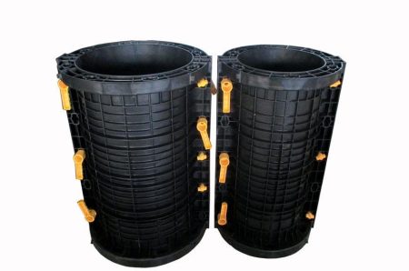 Construction Process for Reinforcing Circular Column Formwork